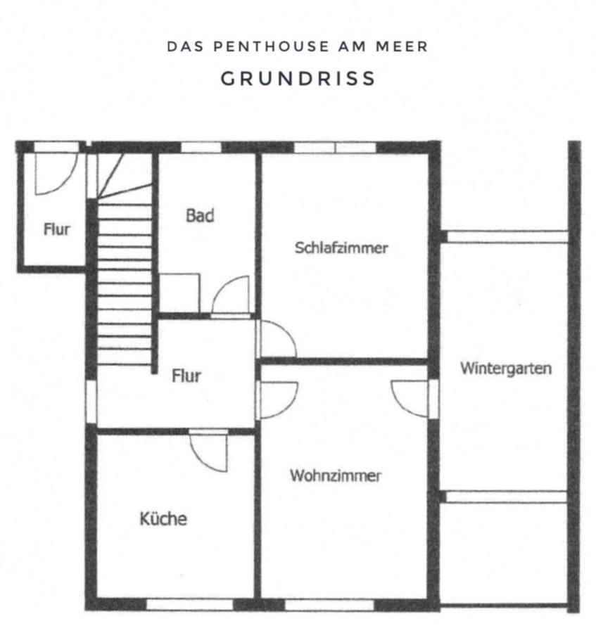 Das Penthouse Am Meer - Logenplatz An Der Foerde - Glücksburg Esterno foto